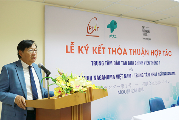 Ông Nguyễn Đoàn Hùng, Tổng Giám đốc Công ty TNHH Naganuma Việt Nam phát biểu tại Lễ ký kết