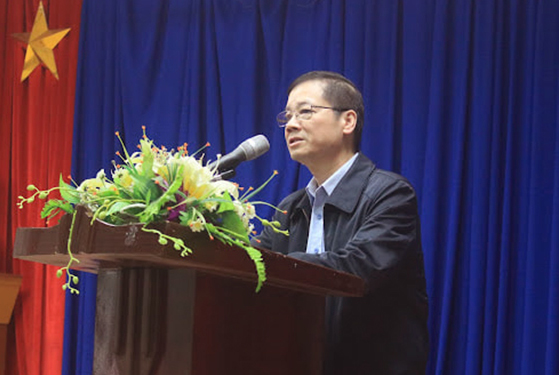 TS. Vũ Tuấn Lâm, Phó Giám đốc Học viện phát biểu tại Lễ Khai mạc cuộc thi