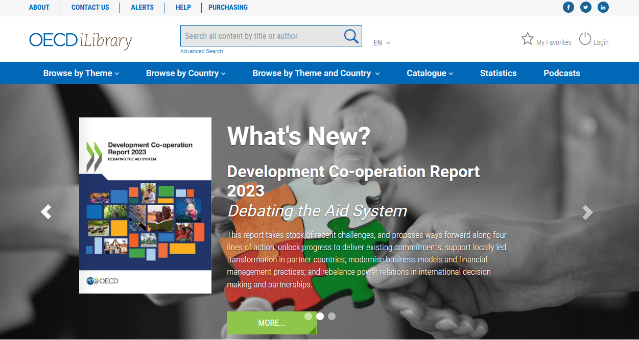 Trang web chính thức của OECD iLibrary tại https://www.oecd-ilibrary.org/