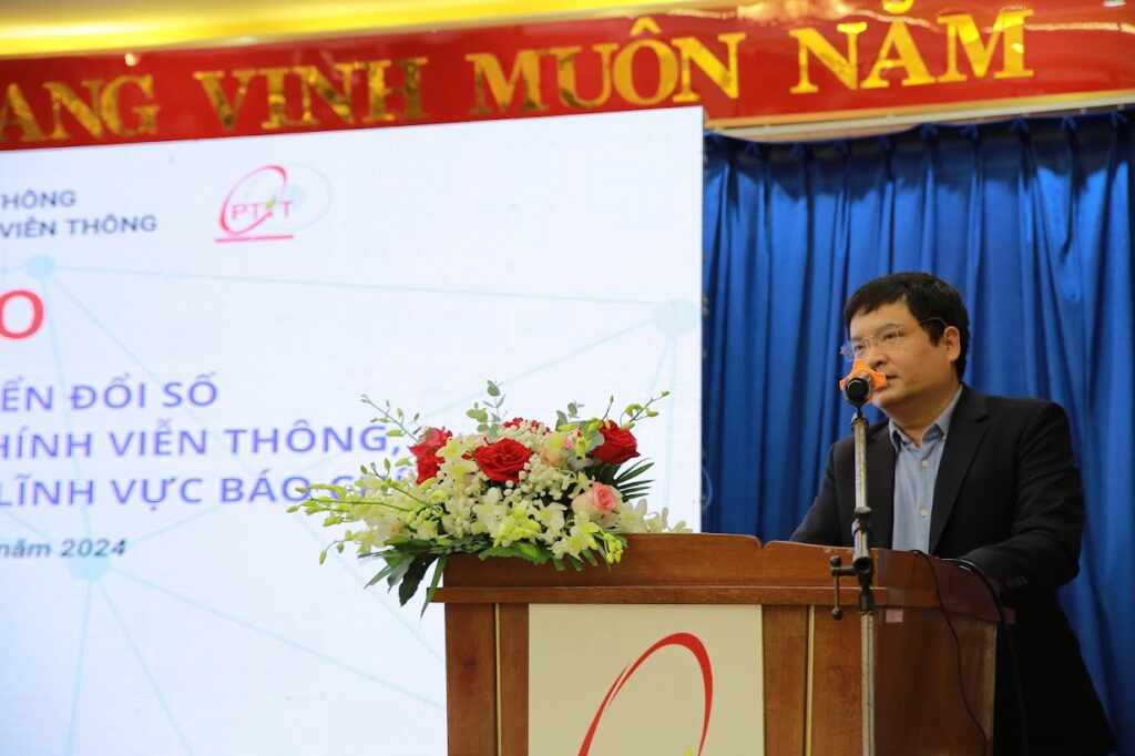 PGS. TS. Đặng Hoài Bắc - Giám đốc Học Viện Công nghệ Bưu chính Viễn thông phát biểu khai mạc Hội nghị